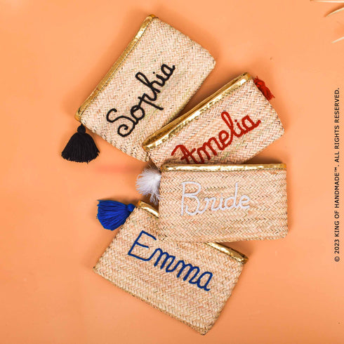 Chic Bride, Custom Style: Straw Clutch Delight!